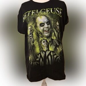Beetlejuice Graphic Tee  top-Adult Size Large